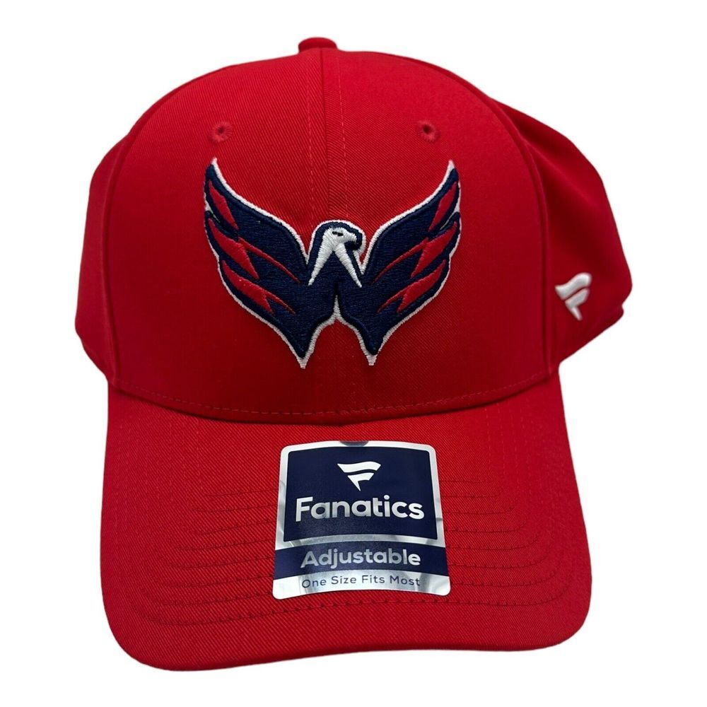 NWT Fanatics Washington Capitals NHL Hockey Red Adjustable Strapback‎ Hat Cap